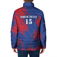 Custom Cape Verde Football Padded Jacket One Team One Victory - Wonder Print Shop