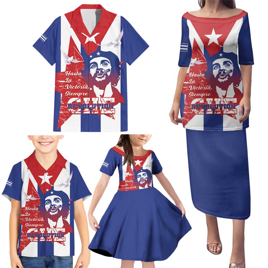 Cuba Liberation Day Family Matching Puletasi and Hawaiian Shirt Che Guevara Revolution - Wonder Print Shop