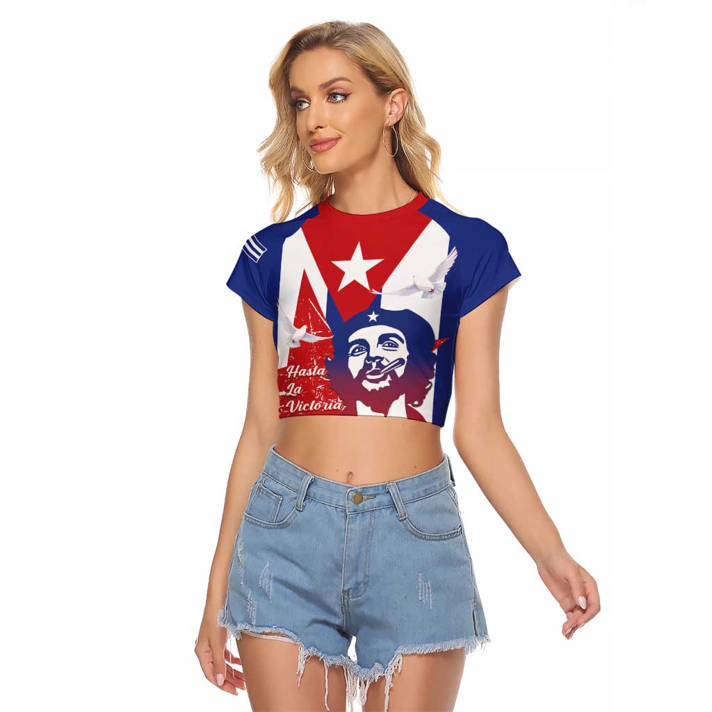 Cuba Liberation Day Raglan Cropped T Shirt Che Guevara Revolution - Wonder Print Shop