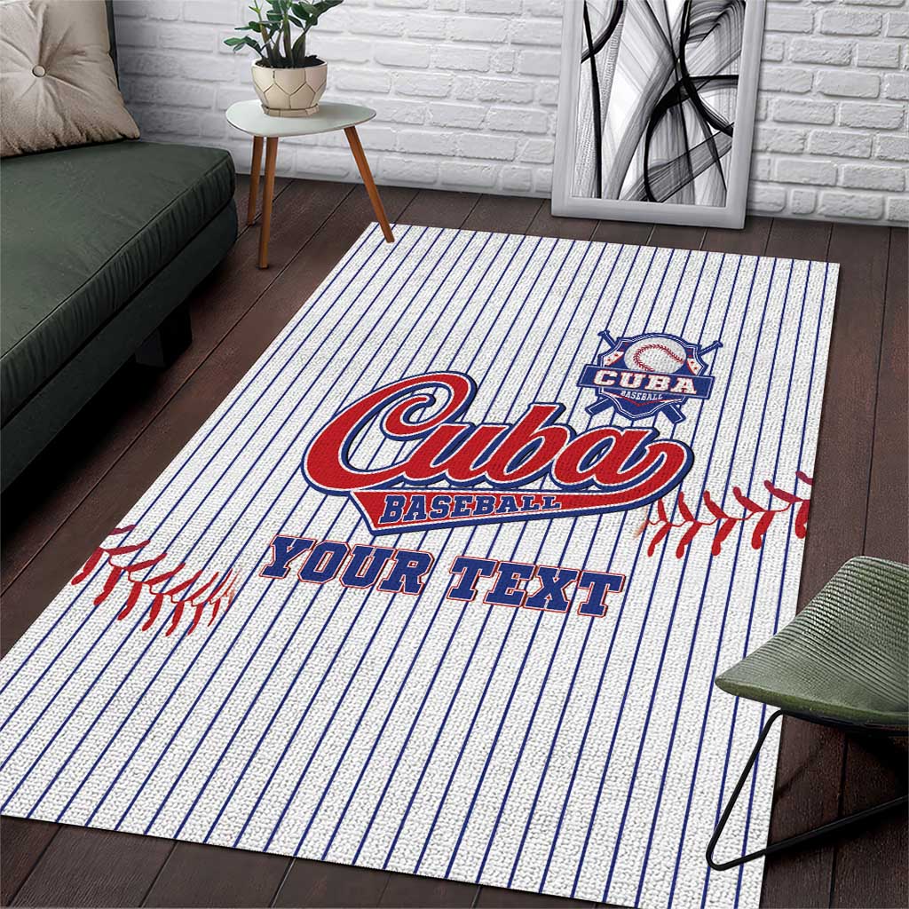 Custom Cuba Baseball Area Rug Sporty Style - Wonder Print Shop