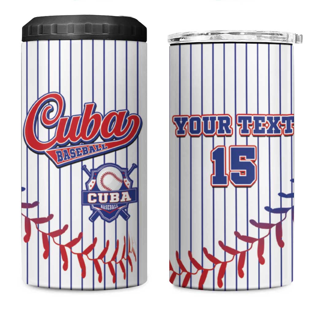 Custom Cuba Baseball 4 in 1 Can Cooler Tumbler Sporty Style - Wonder Print Shop