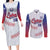 Custom Cuba Baseball Couples Matching Long Sleeve Bodycon Dress and Long Sleeve Button Shirt Sporty Style - Wonder Print Shop