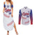 Custom Cuba Baseball Couples Matching Summer Maxi Dress and Long Sleeve Button Shirt Sporty Style - Wonder Print Shop