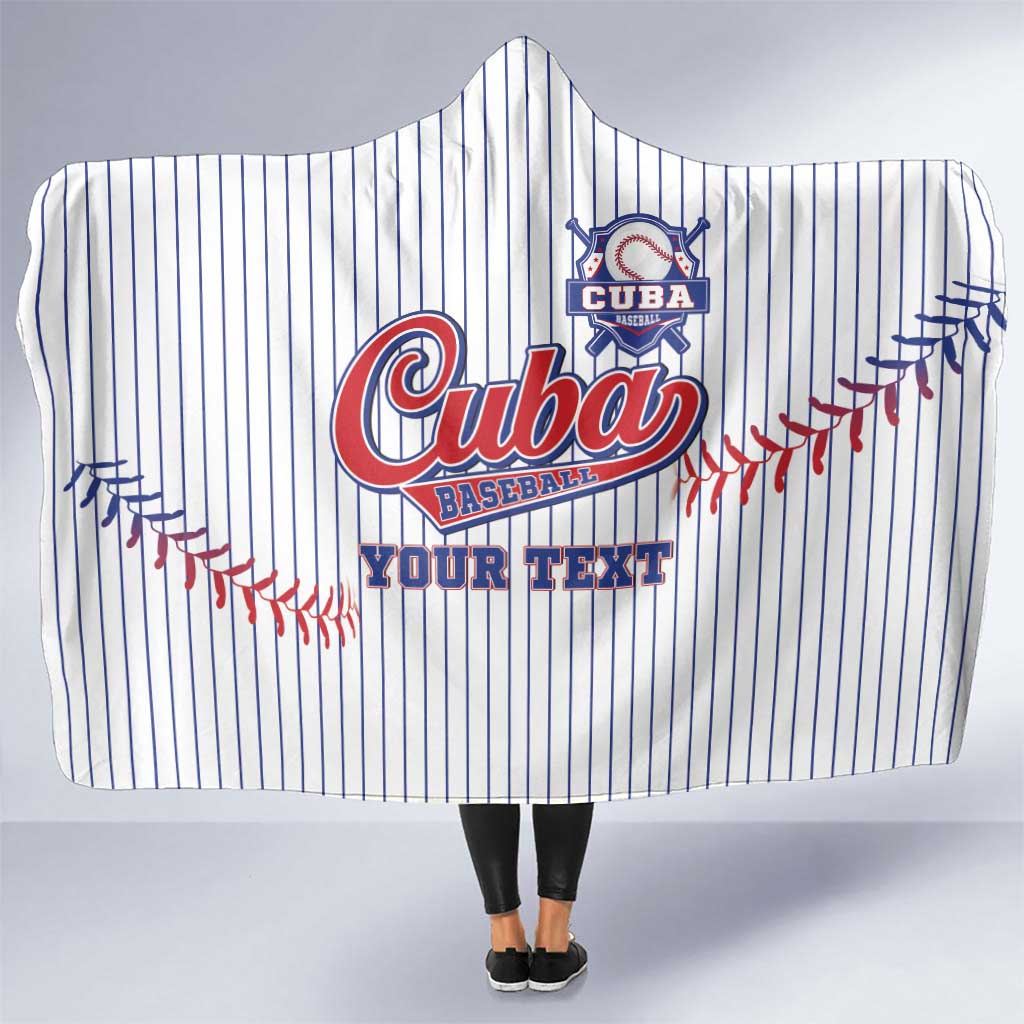 Custom Cuba Baseball Hooded Blanket Sporty Style