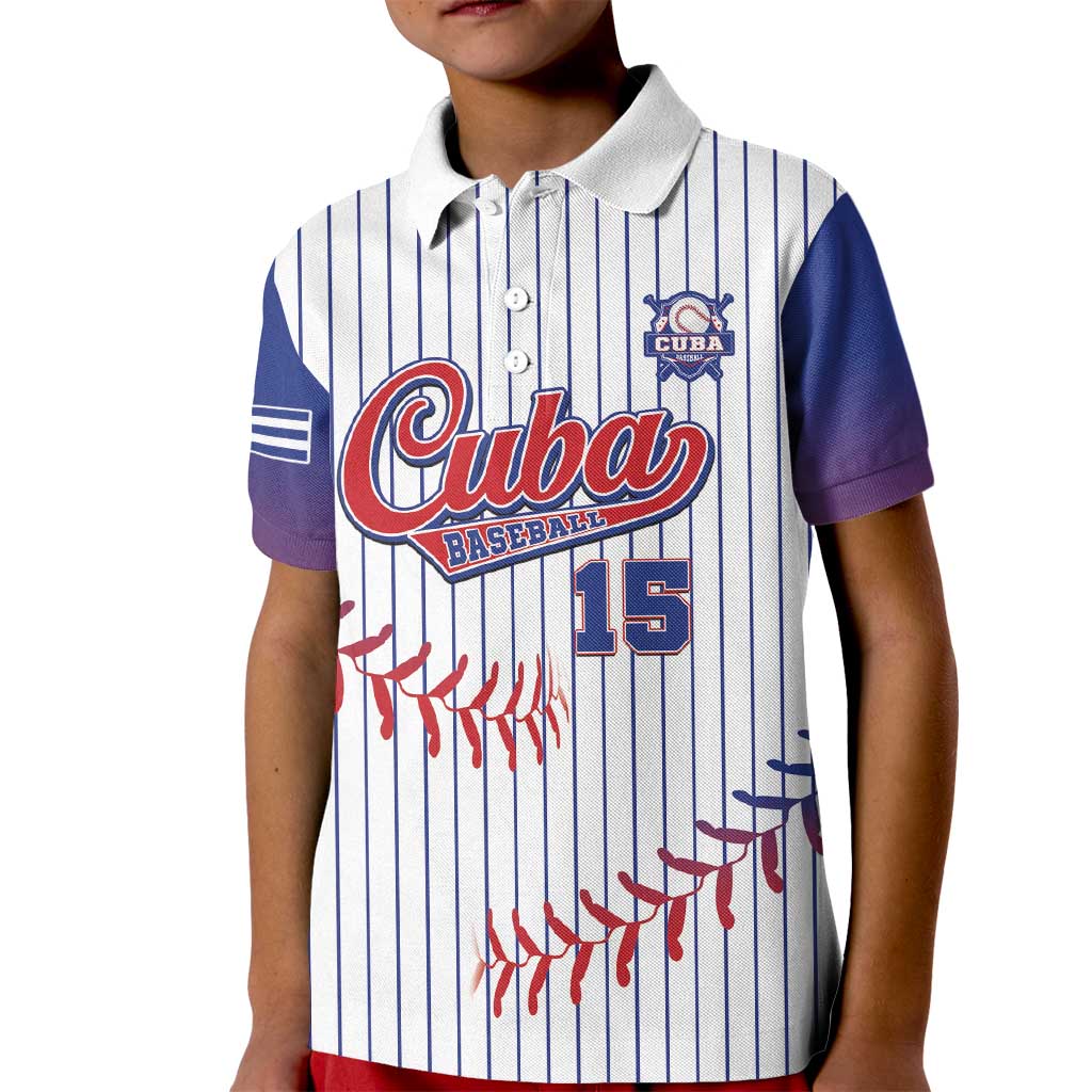 Custom Cuba Baseball Kid Polo Shirt Sporty Style - Wonder Print Shop