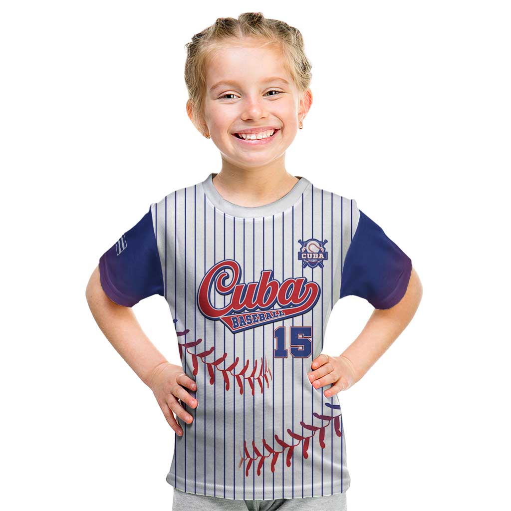 Custom Cuba Baseball Kid T Shirt Sporty Style - Wonder Print Shop