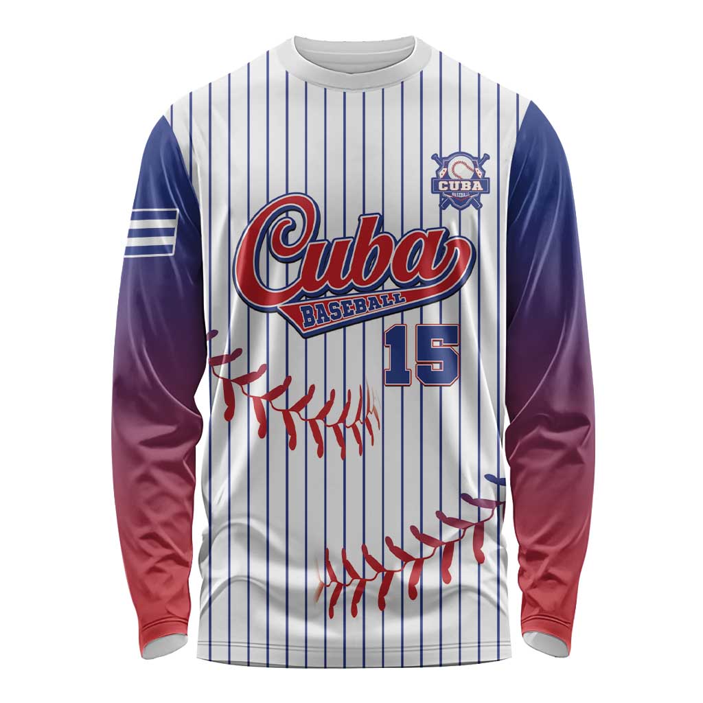 Custom Cuba Baseball Long Sleeve Shirt Sporty Style - Wonder Print Shop