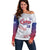 Custom Cuba Baseball Off Shoulder Sweater Sporty Style - Wonder Print Shop