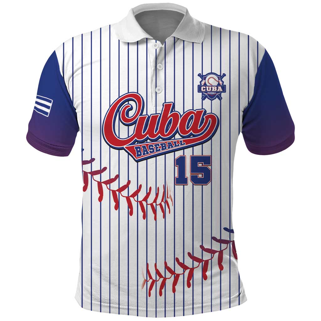 Custom Cuba Baseball Polo Shirt Sporty Style - Wonder Print Shop