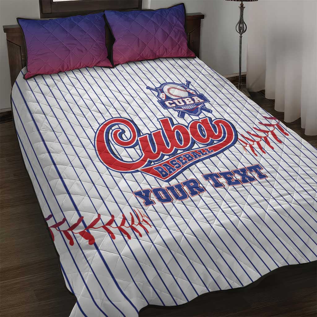 Custom Cuba Baseball Quilt Bed Set Sporty Style - Wonder Print Shop