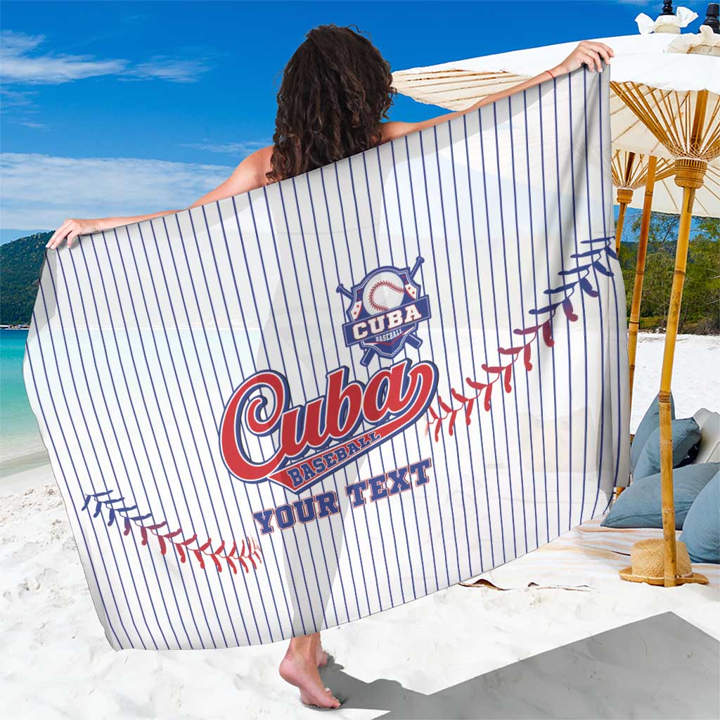 Custom Cuba Baseball Sarong Sporty Style