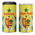 Personalised Senegal 4 in 1 Can Cooler Tumbler Coat Of Arms Mix African Pattern - Wonder Print Shop