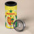 Personalised Senegal 4 in 1 Can Cooler Tumbler Coat Of Arms Mix African Pattern - Wonder Print Shop