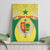 Personalised Senegal Canvas Wall Art Coat Of Arms Mix African Pattern - Wonder Print Shop