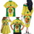 Personalised Senegal Family Matching Off The Shoulder Long Sleeve Dress and Hawaiian Shirt Coat Of Arms Mix African Pattern - Wonder Print Shop