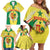 Personalised Senegal Family Matching Off Shoulder Short Dress and Hawaiian Shirt Coat Of Arms Mix African Pattern - Wonder Print Shop