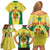 Personalised Senegal Family Matching Off Shoulder Short Dress and Hawaiian Shirt Coat Of Arms Mix African Pattern - Wonder Print Shop