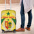 Personalised Senegal Luggage Cover Coat Of Arms Mix African Pattern - Wonder Print Shop