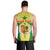 Personalised Senegal Men Tank Top Coat Of Arms Mix African Pattern - Wonder Print Shop