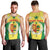 Personalised Senegal Men Tank Top Coat Of Arms Mix African Pattern - Wonder Print Shop