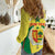 Personalised Senegal Women Casual Shirt Coat Of Arms Mix African Pattern