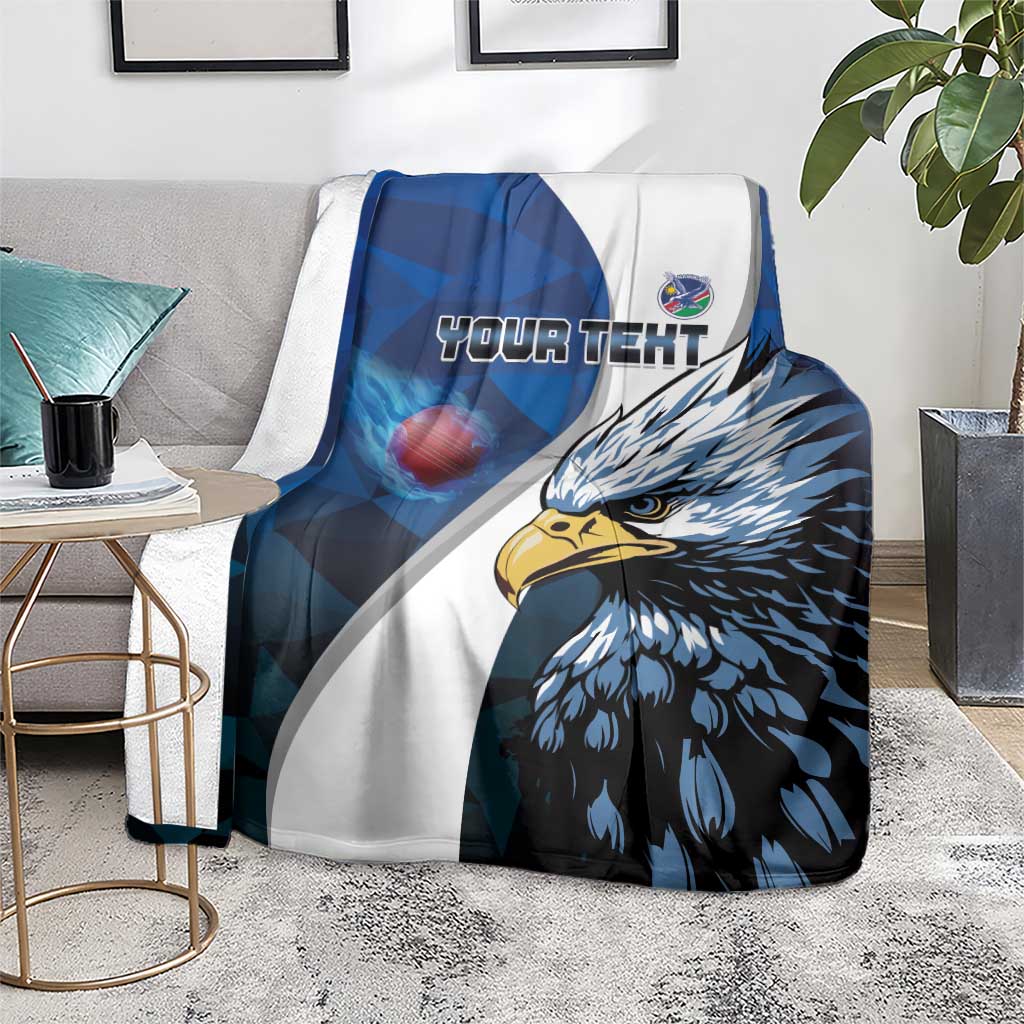 Custom Namibia Cricket Blanket Go Champions