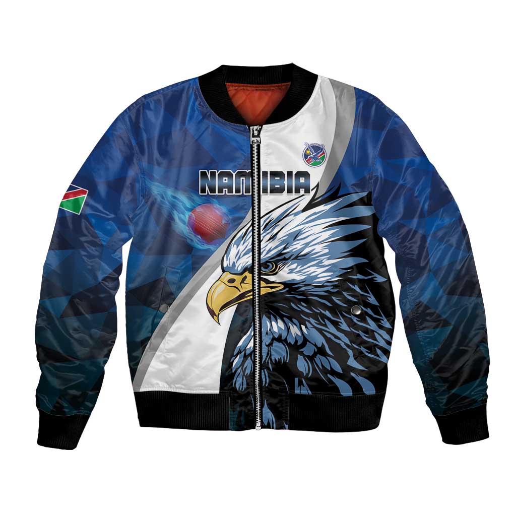 Custom Namibia Cricket Bomber Jacket Go Champions