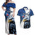 Custom Namibia Cricket Couples Matching Off Shoulder Maxi Dress and Hawaiian Shirt Go Champions