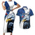 Custom Namibia Cricket Couples Matching Short Sleeve Bodycon Dress and Hawaiian Shirt Go Champions