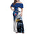 Custom Namibia Cricket Family Matching Off Shoulder Maxi Dress and Hawaiian Shirt Go Champions