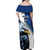 Custom Namibia Cricket Family Matching Off Shoulder Maxi Dress and Hawaiian Shirt Go Champions