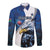 Custom Namibia Cricket Long Sleeve Button Shirt Go Champions