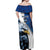 Custom Namibia Cricket Off Shoulder Maxi Dress Go Champions