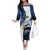 Custom Namibia Cricket Off The Shoulder Long Sleeve Dress Go Champions