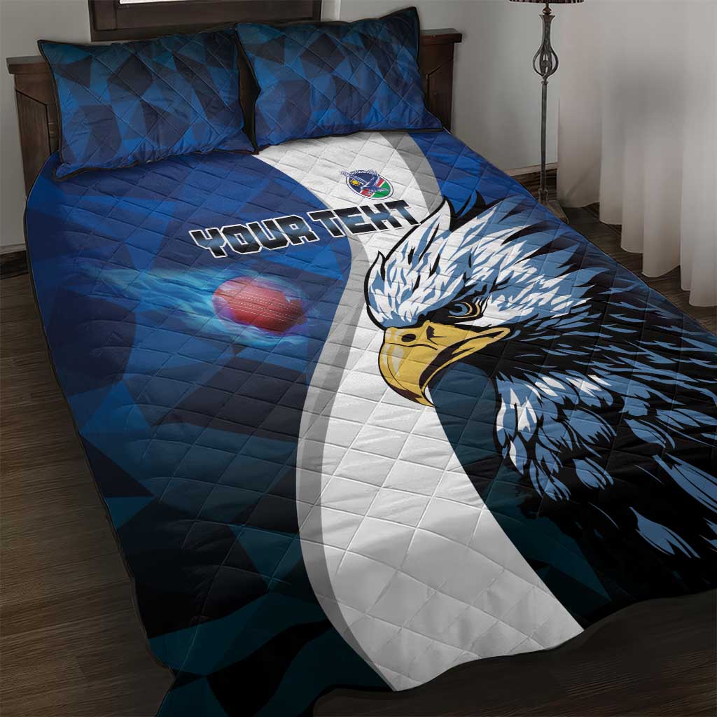 Custom Namibia Cricket Quilt Bed Set Go Champions