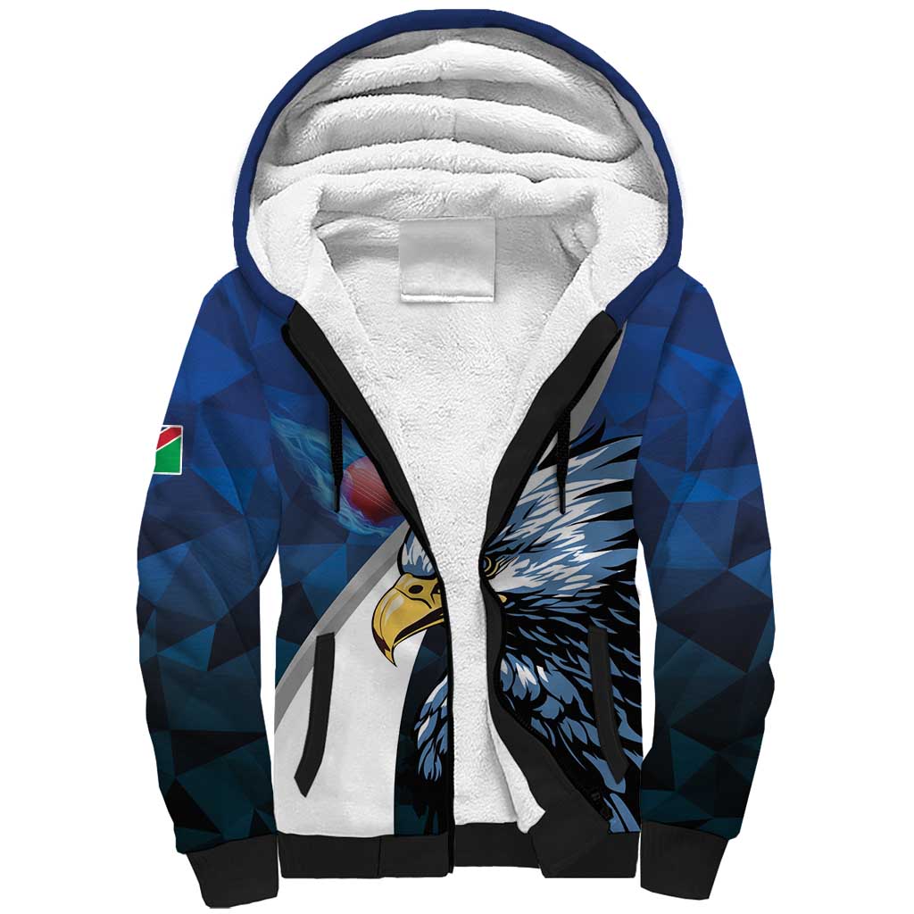 Custom Namibia Cricket Sherpa Hoodie Go Champions