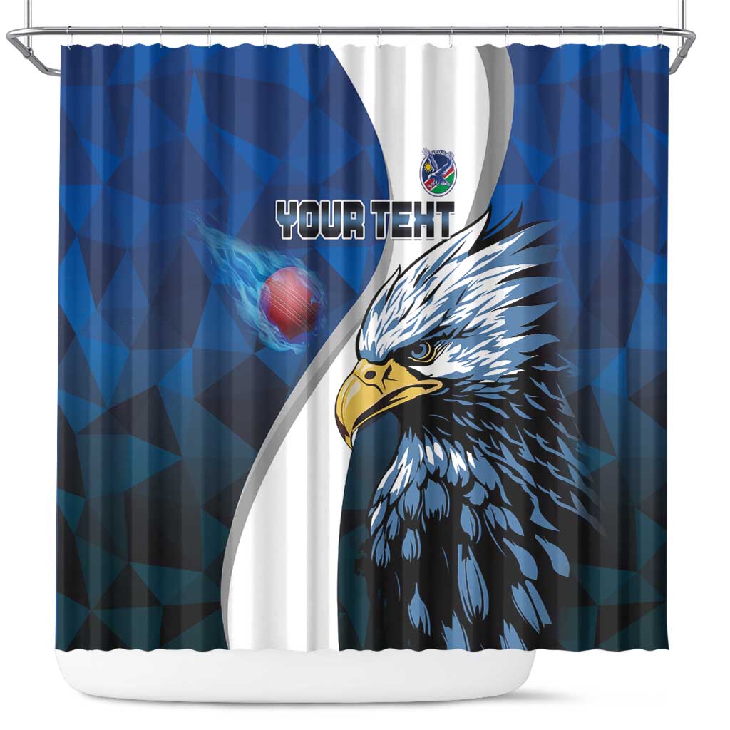 Custom Namibia Cricket Shower Curtain Go Champions