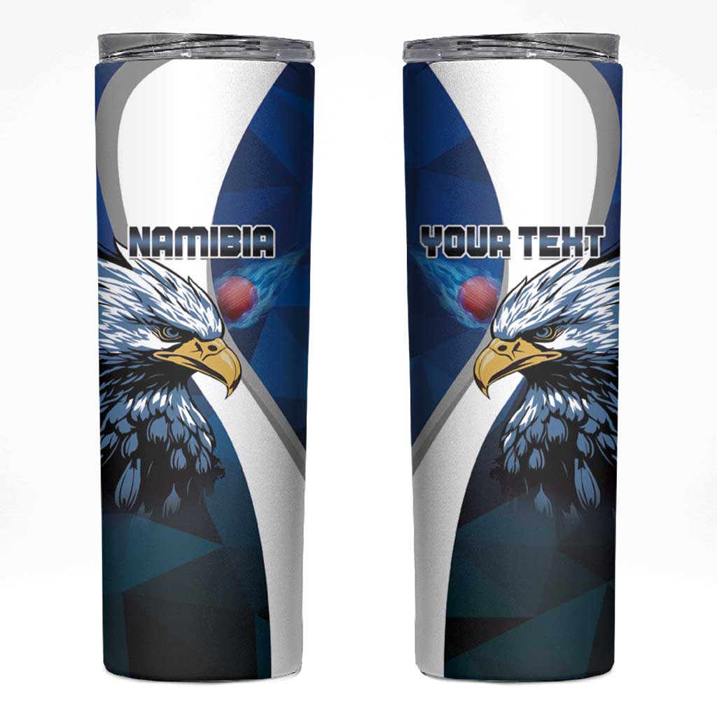 Custom Namibia Cricket Skinny Tumbler Go Champions