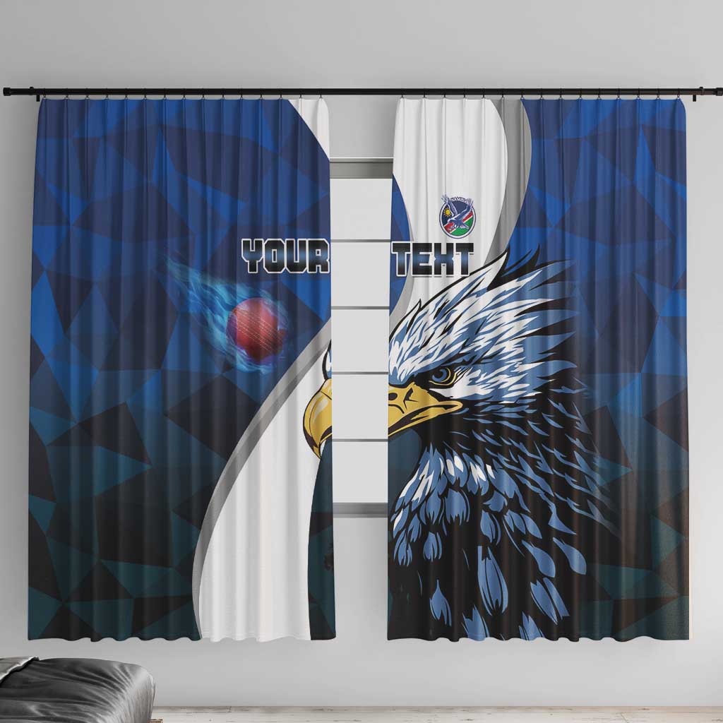 Custom Namibia Cricket Window Curtain Go Champions