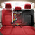 Custom Uganda Football Back Car Seat Cover Black Crowned Crane Mix Grunge Style - Red Color