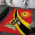 Personalized Uganda Area Rug Black Crowned Crane With Coat Of Arms