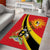 Personalized Uganda Area Rug Black Crowned Crane With Coat Of Arms