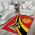 Personalized Uganda Area Rug Black Crowned Crane With Coat Of Arms