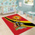 Personalized Uganda Area Rug Black Crowned Crane With Coat Of Arms