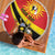 Personalized Uganda Beach Blanket Black Crowned Crane With Coat Of Arms