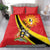 Personalized Uganda Bedding Set Black Crowned Crane With Coat Of Arms