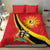 Personalized Uganda Bedding Set Black Crowned Crane With Coat Of Arms