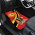 Personalized Uganda Car Mats Black Crowned Crane With Coat Of Arms