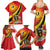 Personalized Uganda Family Matching Summer Maxi Dress and Hawaiian Shirt Black Crowned Crane With Coat Of Arms