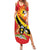 Personalized Uganda Family Matching Summer Maxi Dress and Hawaiian Shirt Black Crowned Crane With Coat Of Arms